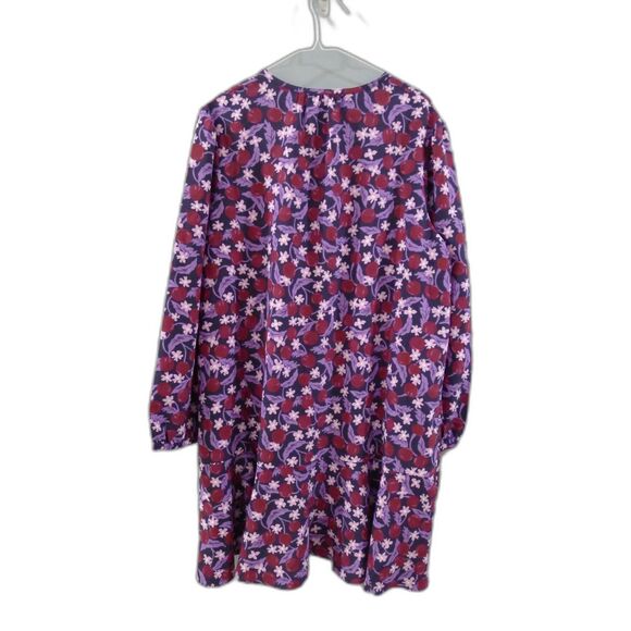 Draper James Plus Size Rosanne Shift Dress in Plum Floral XXL - Picture 5 of 10